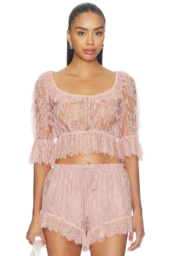 view 1 of 4 Fiorella Top in Mauve