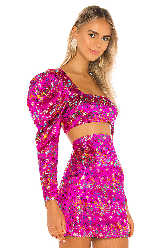 view 2 of 5 Geanna Crop Top in Multi Floral