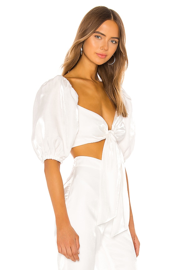 view 2 of 4 Marta Crop Top in Pearl