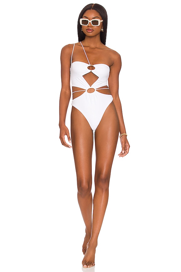 view 1 of 3 MAILLOT DE BAIN 1 PIÈCE SANDRO in White