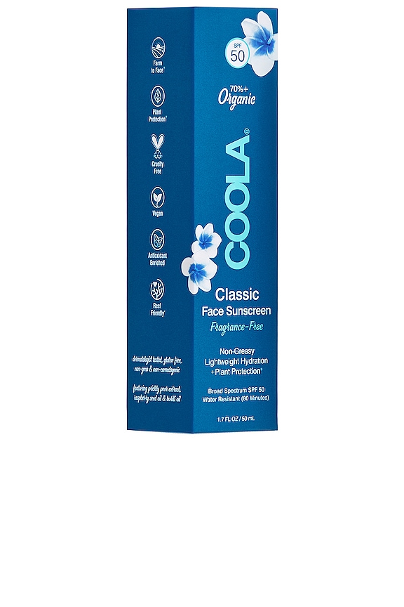 view 2 of 3 Fragrance Free Classic Organic Face Sunscreen Lotion SPF 50 in 