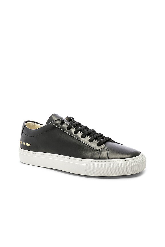 view 2 of 6 Original Leather Achilles with White Sole in Black