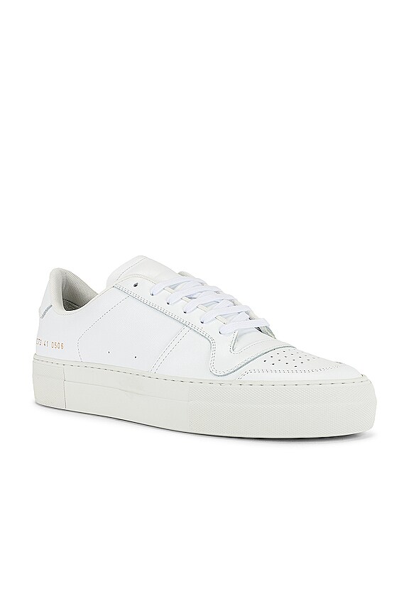 view 2 of 7 Full Court Saffiano Low Top Sneaker in White