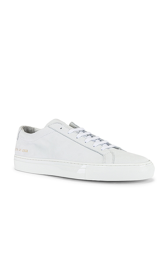 view 1 of 7 Achilles Nubuck Lux Low Top Sneaker in White