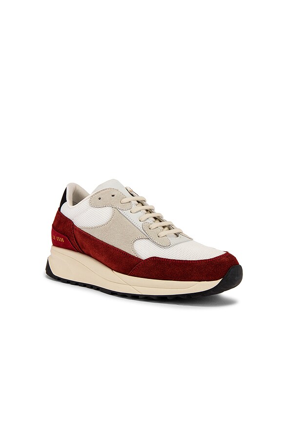 view 2 of 6 Track Classic Sneaker in White & Red