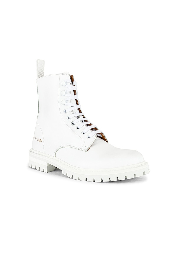 view 2 of 6 Lug Sole Combat Boot in White