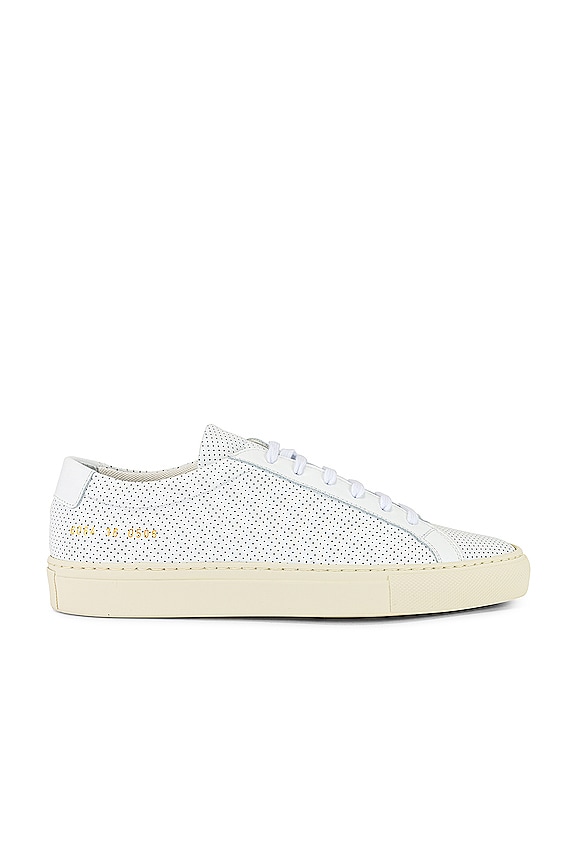 view 1 of 6 Achilles Low Perforated Sneaker in White