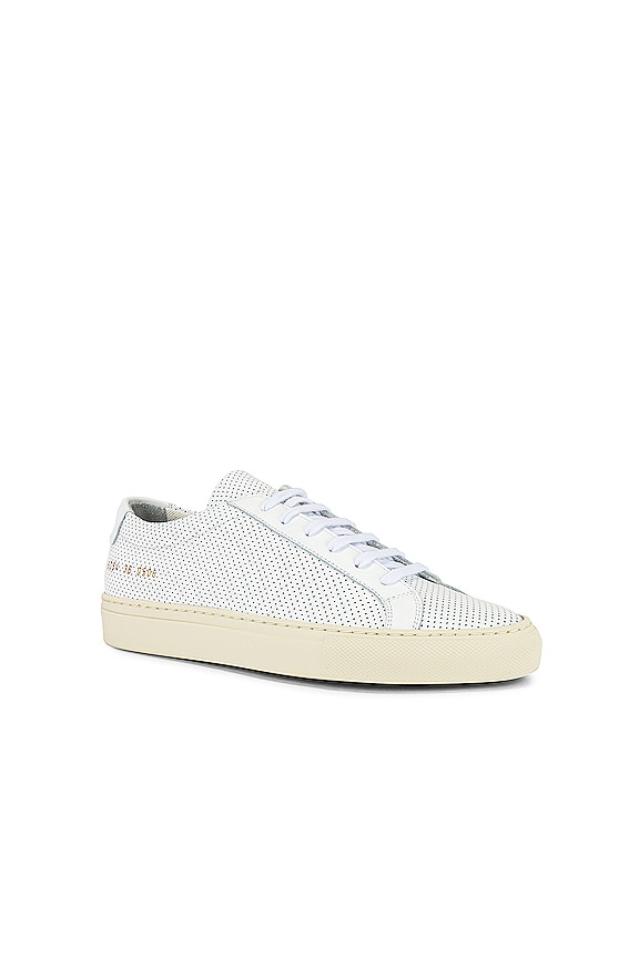 view 2 of 6 Achilles Low Perforated Sneaker in White
