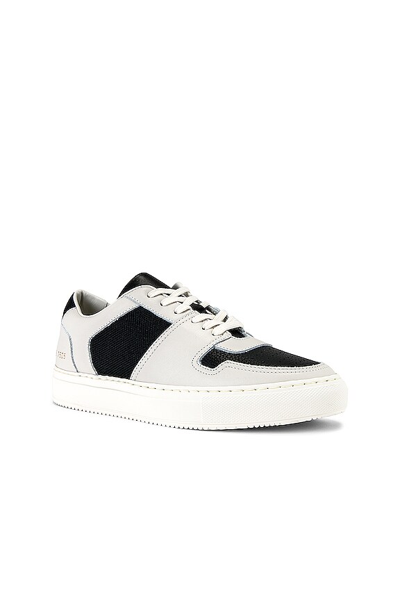 view 2 of 6 DECADES 로우 스니커즈 in Black & Off White