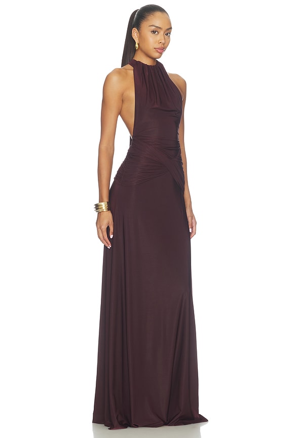 view 2 of 3 VESTIDO LA SALSERA  in Burgundy