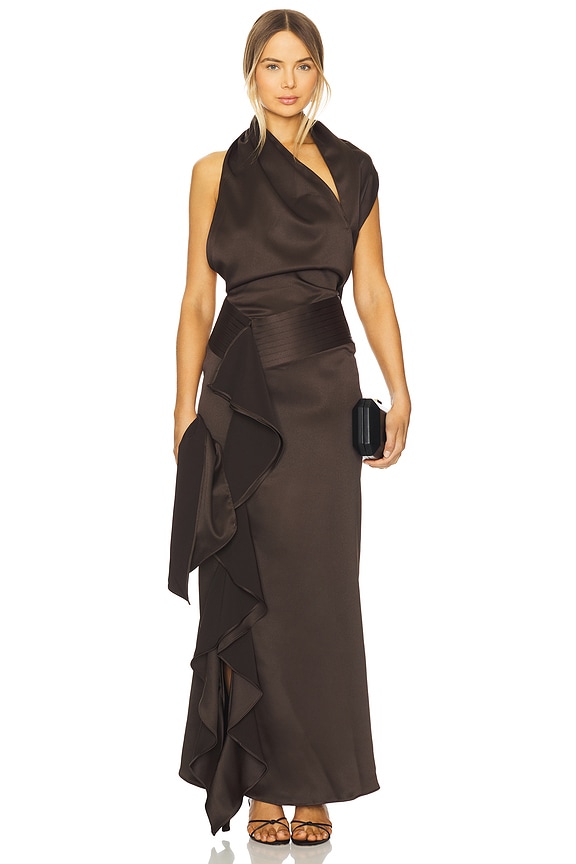 view 1 of 4 La Sandunguera Dress in Dark Olive