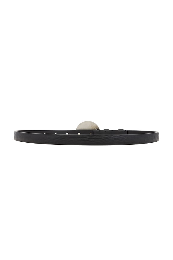 view 2 of 3 Gong Lizard Belt in Black & Silver