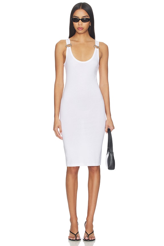 view 1 of 3 VESTIDO C LOGO in White