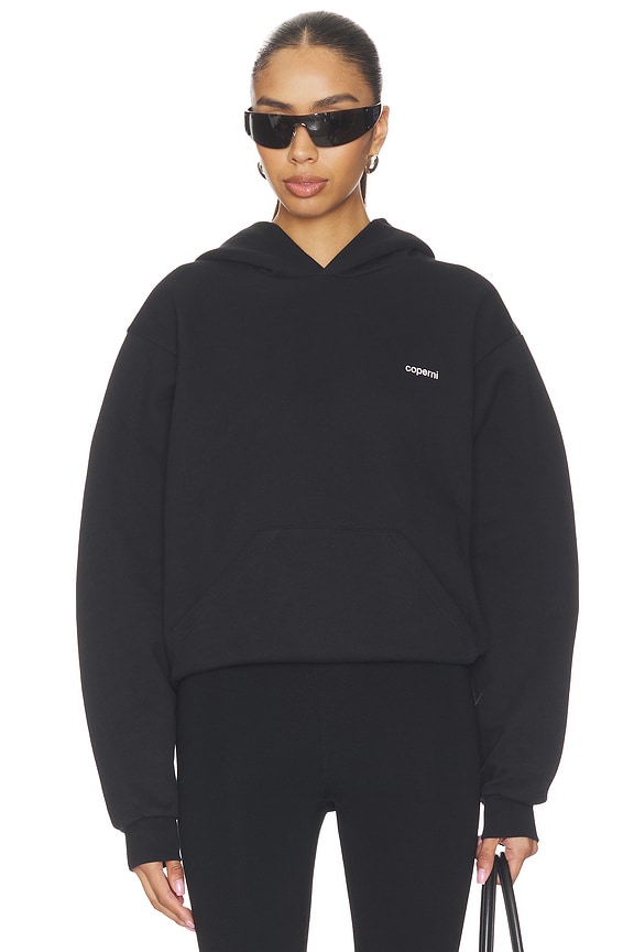 view 2 of 6 Horn Hoodie in Black & White