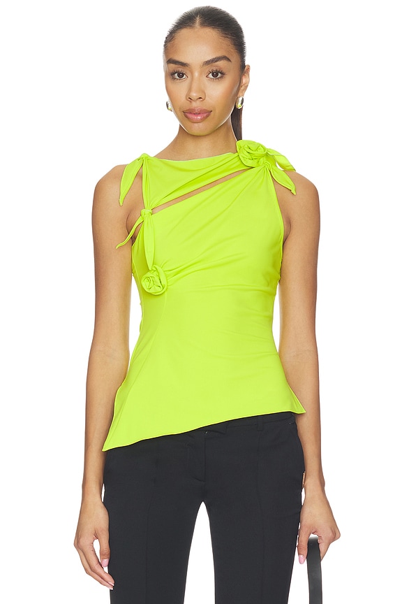 view 1 of 5 Flower Top in Green