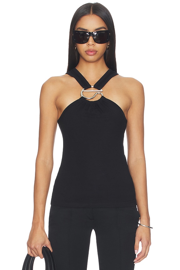 view 1 of 4 C Logo Crossed Top in Black