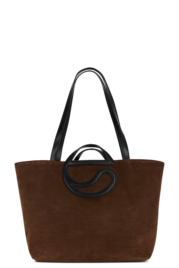 view 2 of 4 C Handle Tote in Brown