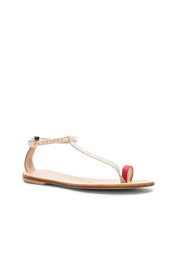 view 2 of 5 PANAREA 샌들 in Red, Nude & Black