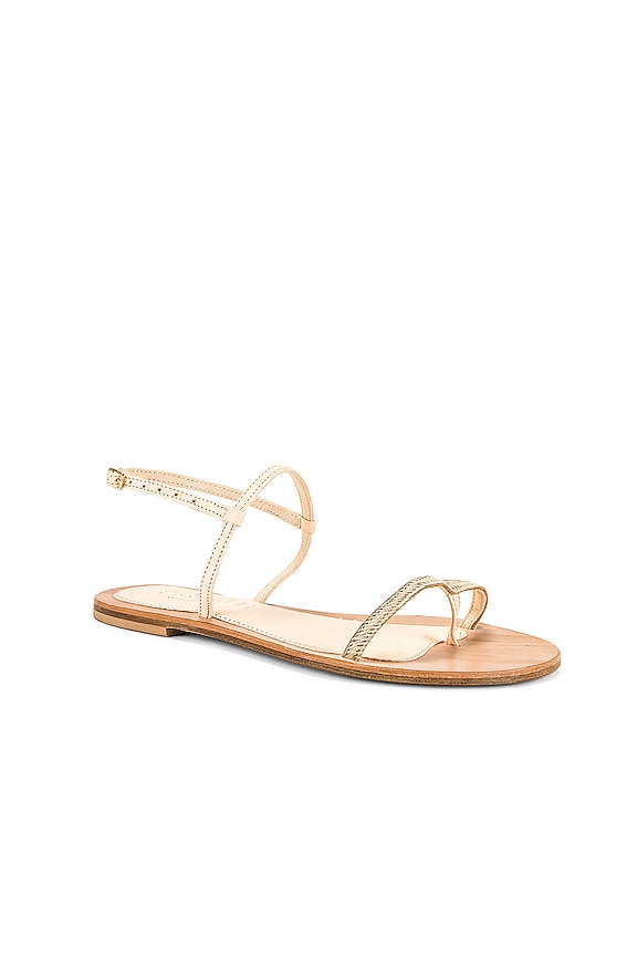view 2 of 5 Laura Sandal in Beige & Natural