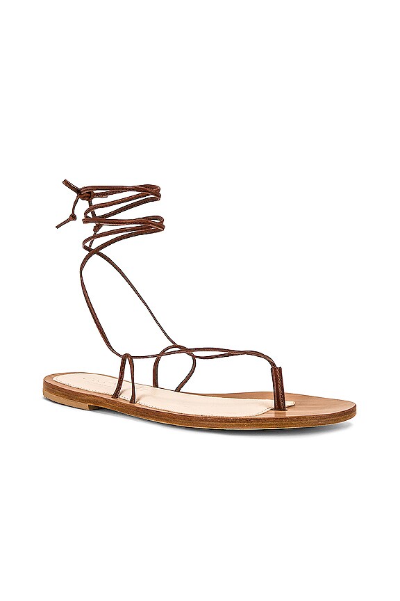 view 2 of 5 Lola Lace Up Sandal in Cedar