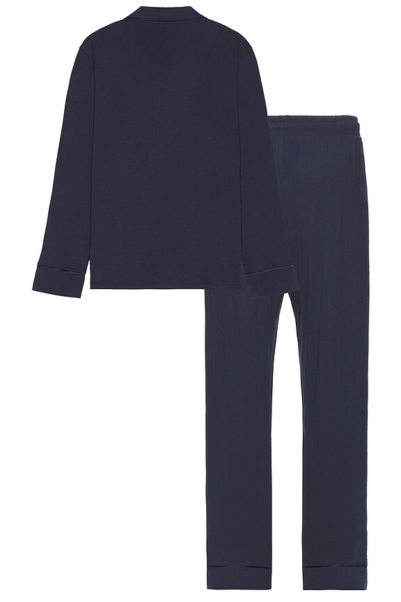 view 2 of 7 Classic Pj Set in Navy Blue