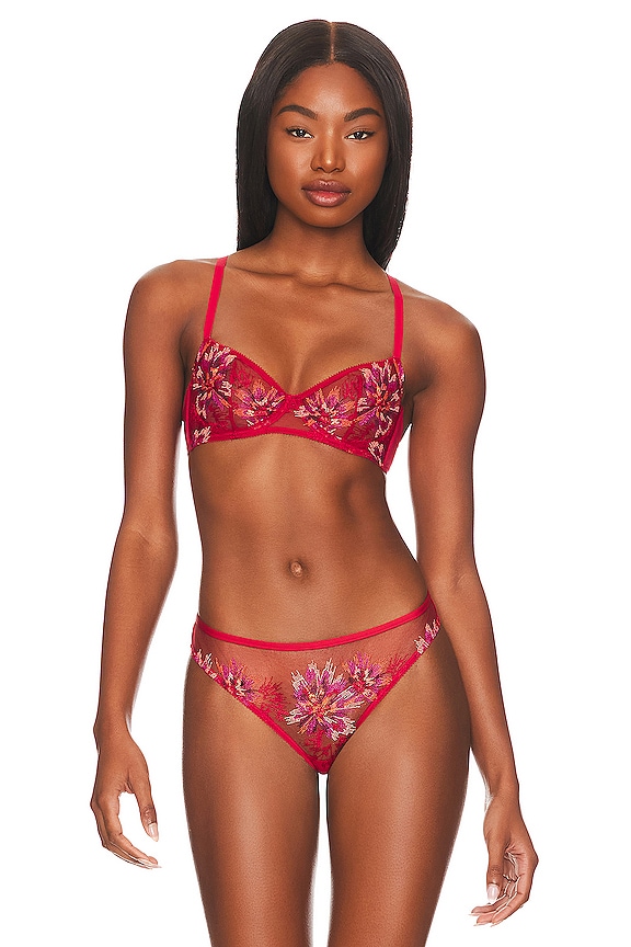 Cosabella Maasai Balconette Bra In Mystic Red Revolve