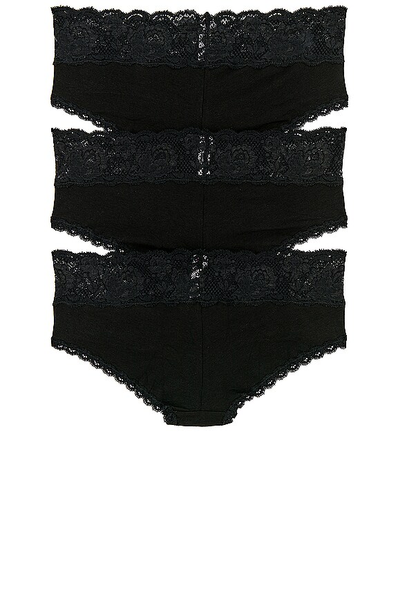 view 2 of 6 3 Pack Maternity Hotpant in Black
