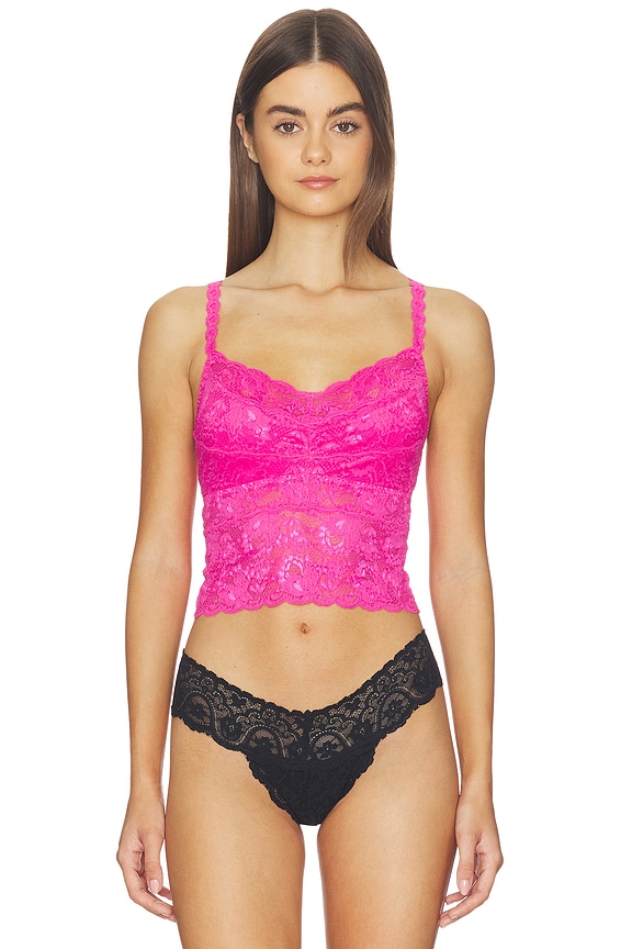 view 2 of 5 TOP CORTO TIPO CAMISOLA NEVER SAY NEVER in Rosa Caldo