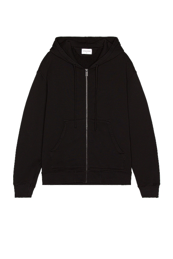 COTTON CITIZEN Bronx Zip Hoodie in Jet Black REVOLVE