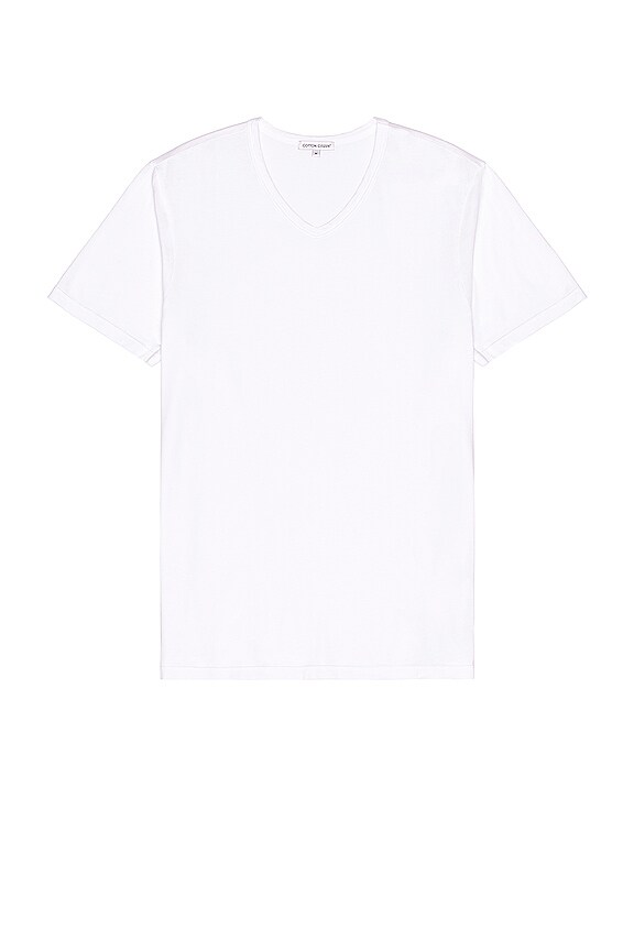 COTTON CITIZEN Classic V Neck in WHITE REVOLVE