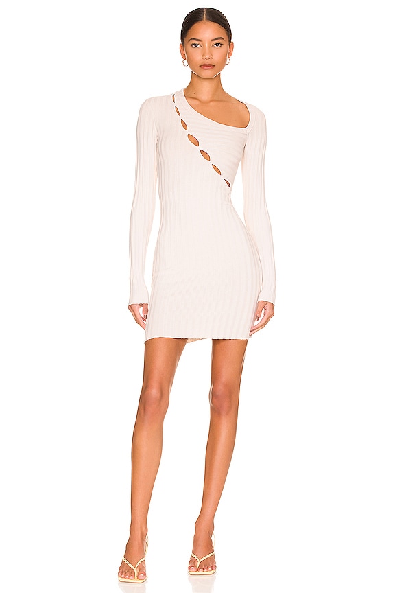 COTTON CITIZEN The Capri Cut Out Dress in Oatmeal REVOLVE