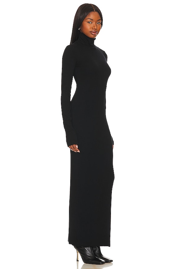 view 2 of 4 Verona Turtleneck Maxi Dress in Jet Black