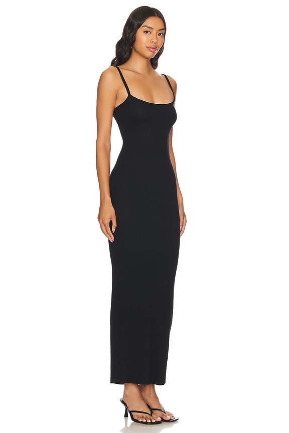 view 2 of 3 The Verona Spaghetti Maxi Dress in Jet Black