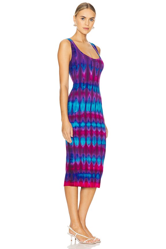 view 2 of 3 VESTIDO MIDI VERONA in Hibiscus Tie Dye