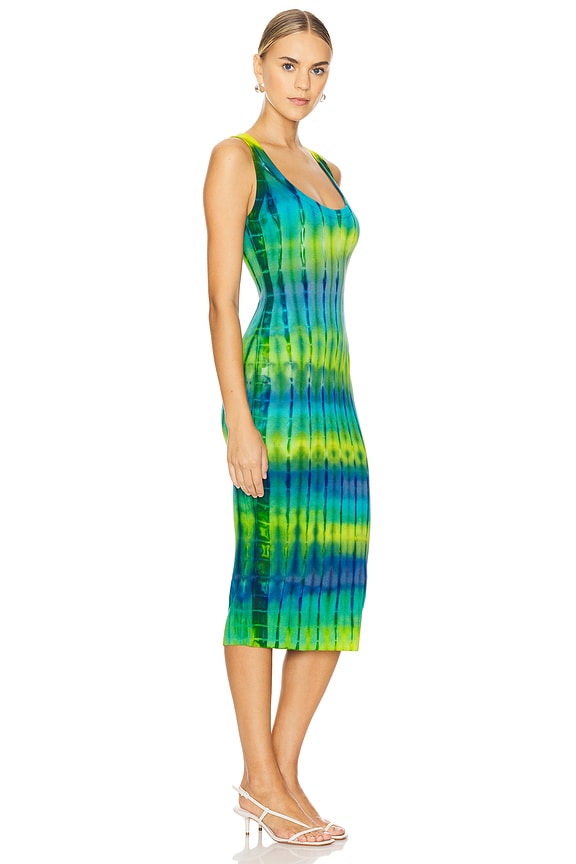 view 2 of 3 The Verona Midi Dress in Limelight Tie Dye