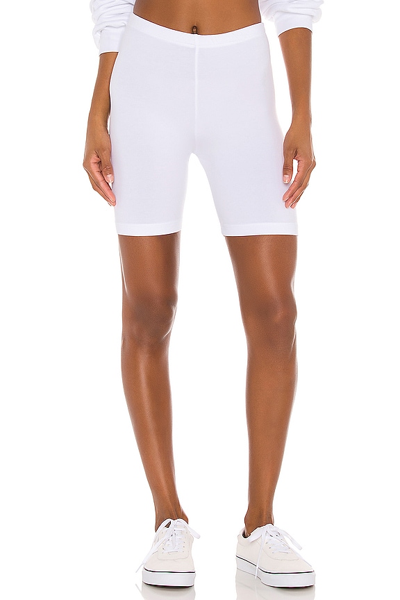 view 1 of 4 The Milan Biker Short in White