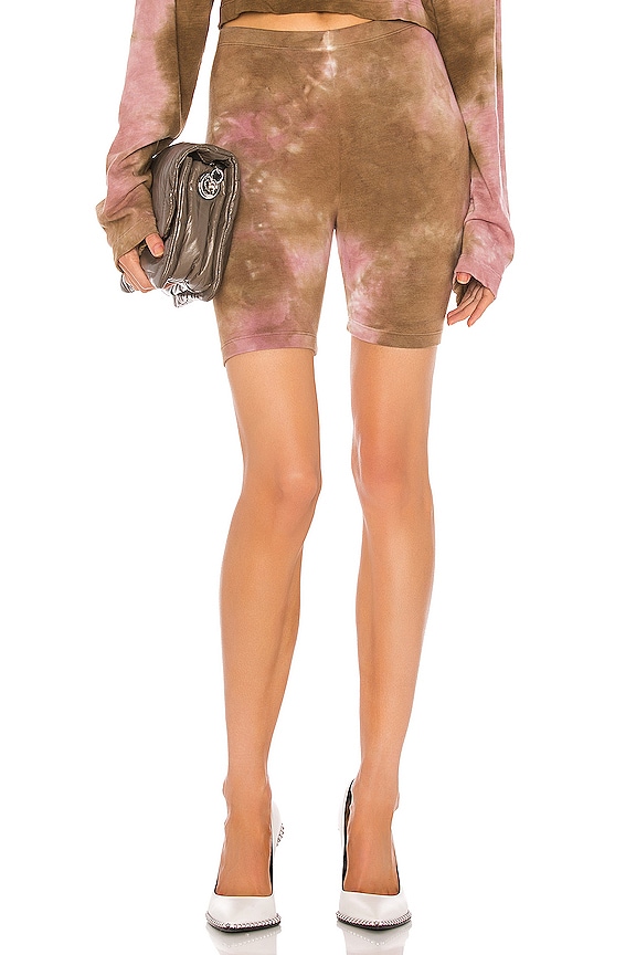 view 1 of 4 The Milan Biker Short in Rose & Java Mirage