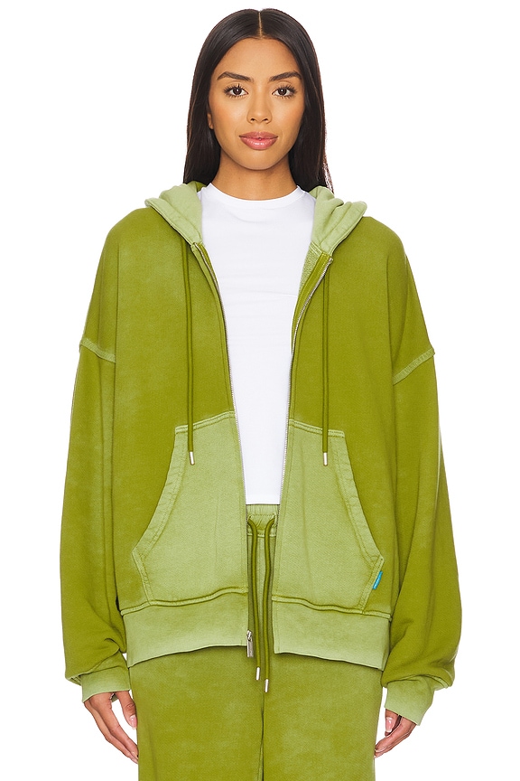 view 1 of 5 Boston Zip Hoodie in Vintage Matcha