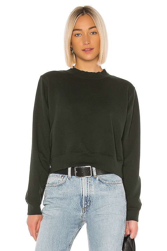 COTTON CITIZEN Milan Crew in Seaweed REVOLVE