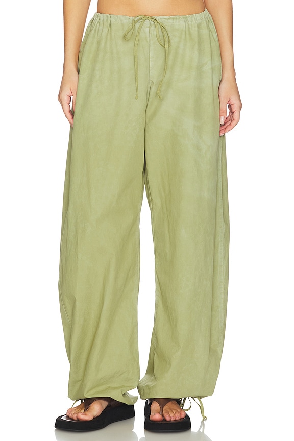 view 1 of 6 PANTALÓN CORDÓN THE SANTORINI in Vintage Honeydew