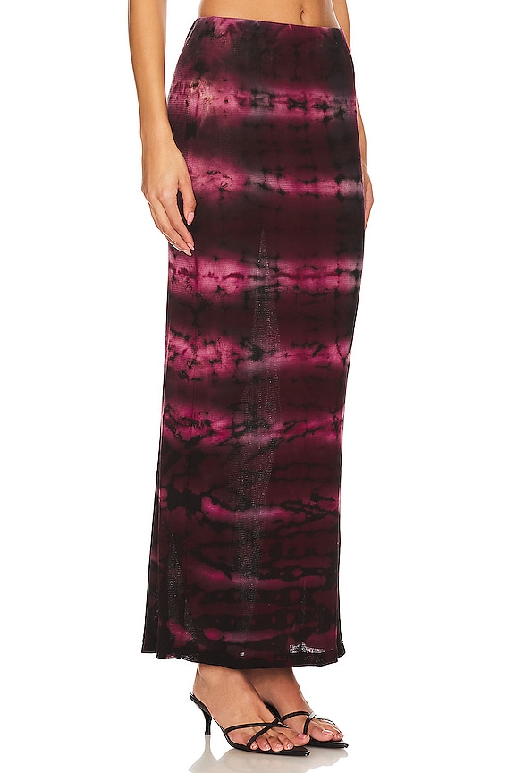 view 2 of 4 Rio Maxi Skirt in Magenta Tie Dye
