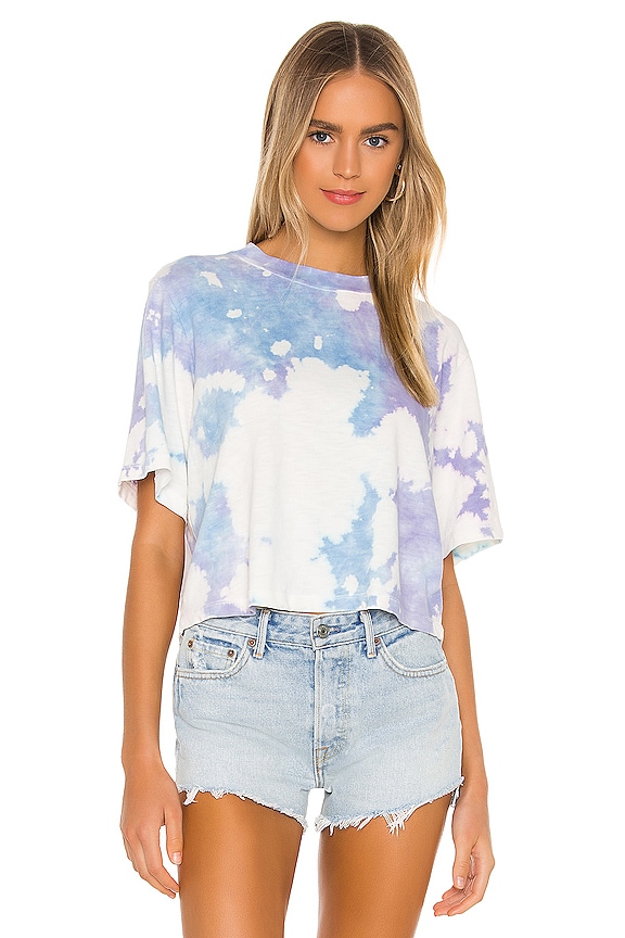 view 1 of 4 The Tokyo Crop Tee in Peony Blast