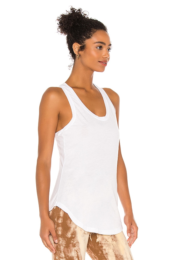 view 2 of 4 The Mykonos Racer Tank in White