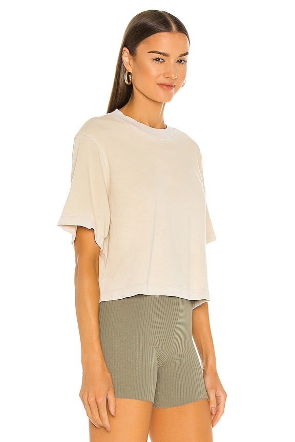 view 2 of 4 The Tokyo Crop Tee in Vintage Oatmeal