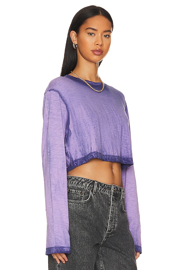 view 2 of 4 Tokyo Crop Top in Lilac Mix