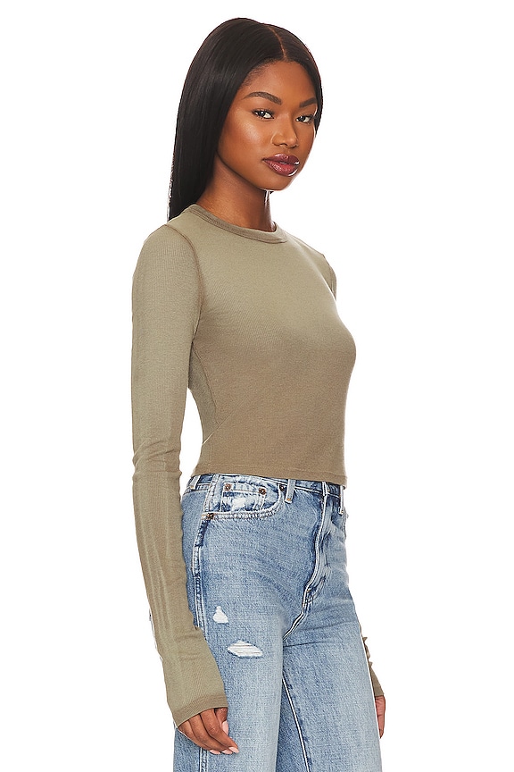 view 2 of 4 Verona Crop Top in Chai Cast