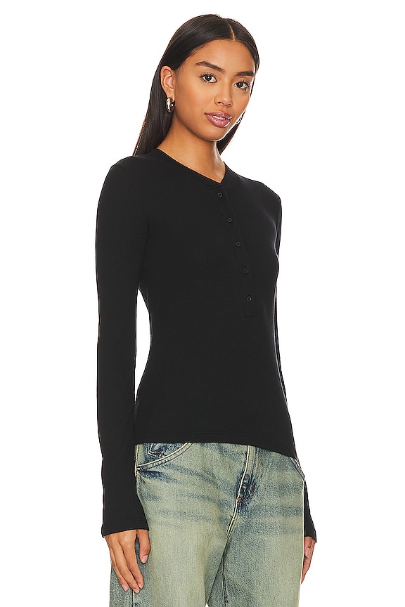 view 2 of 4 Verona Henley Shirt in Jet Black