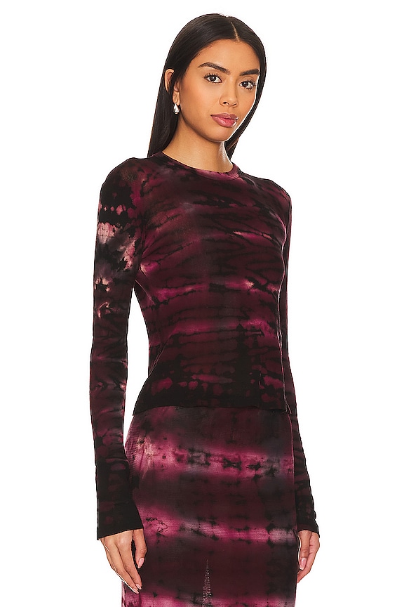 view 2 of 4 Rio Long Sleeve in Magenta Tie Dye