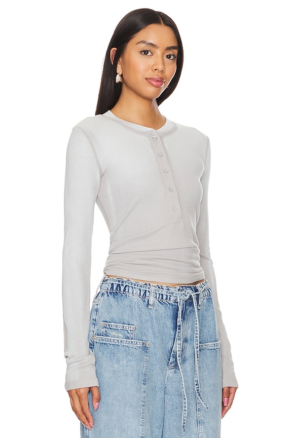 view 2 of 4 The Verona Henley in Silver Cast