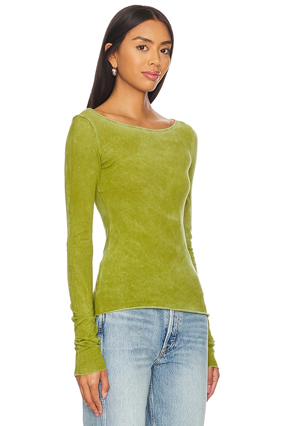 view 2 of 4 Marbella Boat Neck Shirt in Vintage Matcha